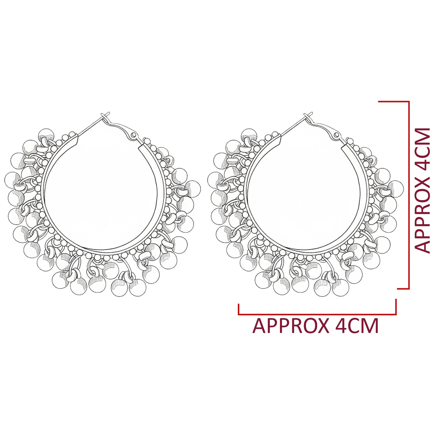 Ethnic Ghungroo Hoop Earrings | Traditional Jhumka Style for Women