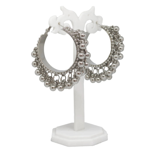 Ethnic Ghungroo Hoop Earrings | Traditional Jhumka Style for Women