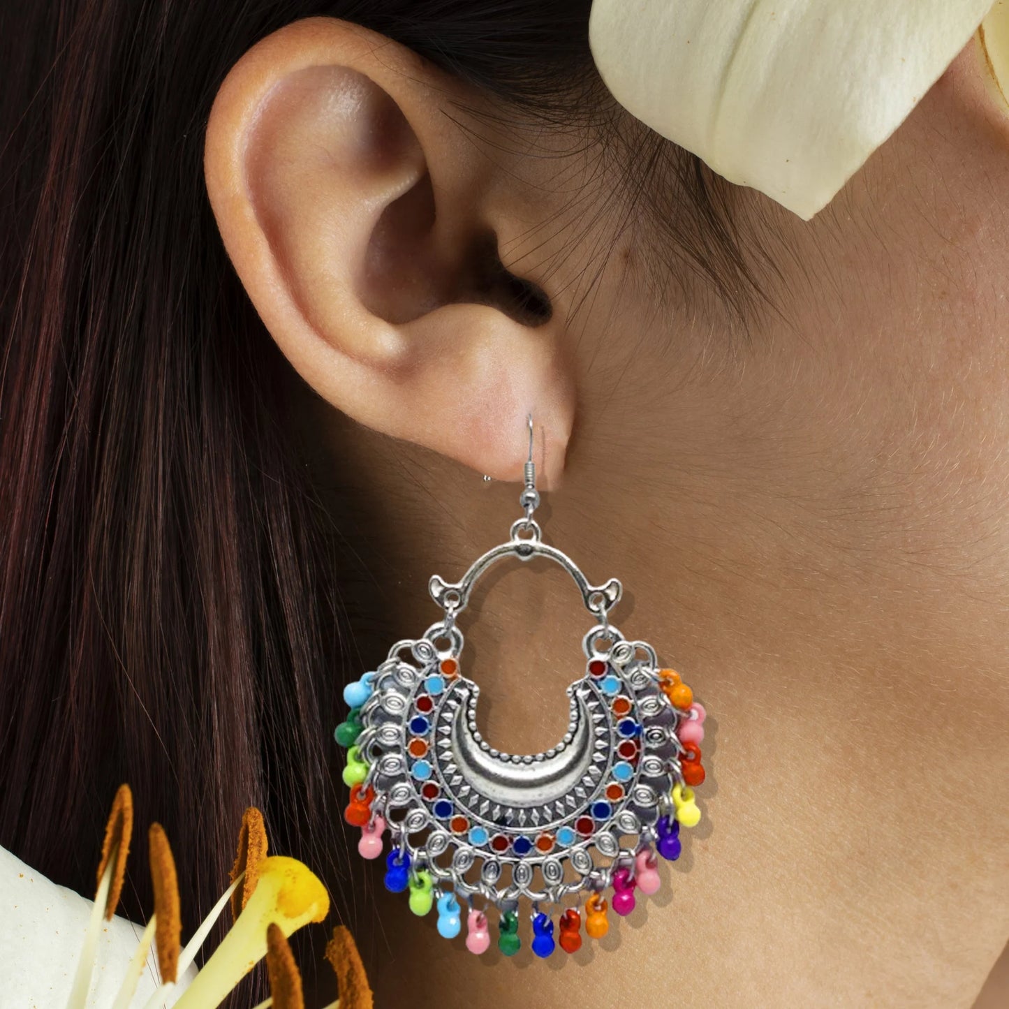 Multicolor Jhumka Earring Afghani Design | Jhumka Earring For Women and Girls