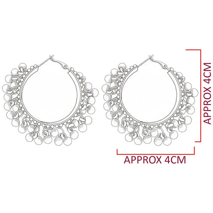 Ethnic Ghungroo Hoop Earrings | Traditional Jhumka Style for Women