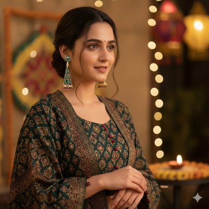 Meenakari Cone Jhumka Earrings for Women | Traditional Ethnic Indian Jewelry