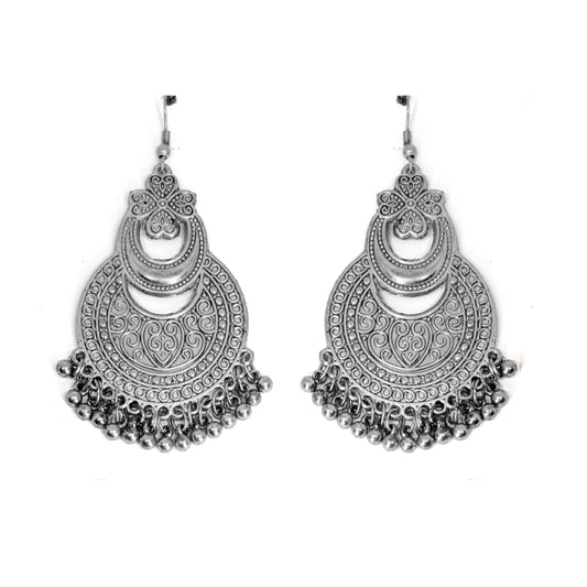 Round Filigree Hoop Jhumka Earrings